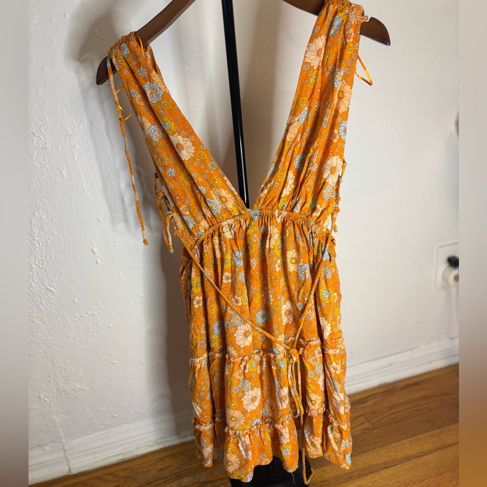 Cotton Candy Orange Floral Top